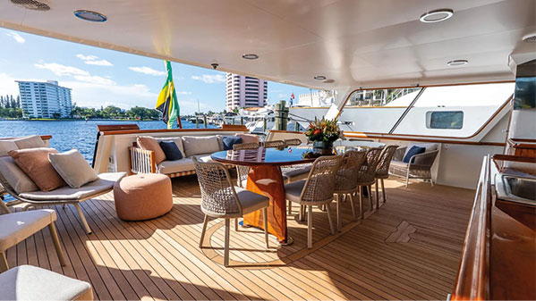 calypso yacht deck